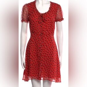 R13 Silk Red dress .